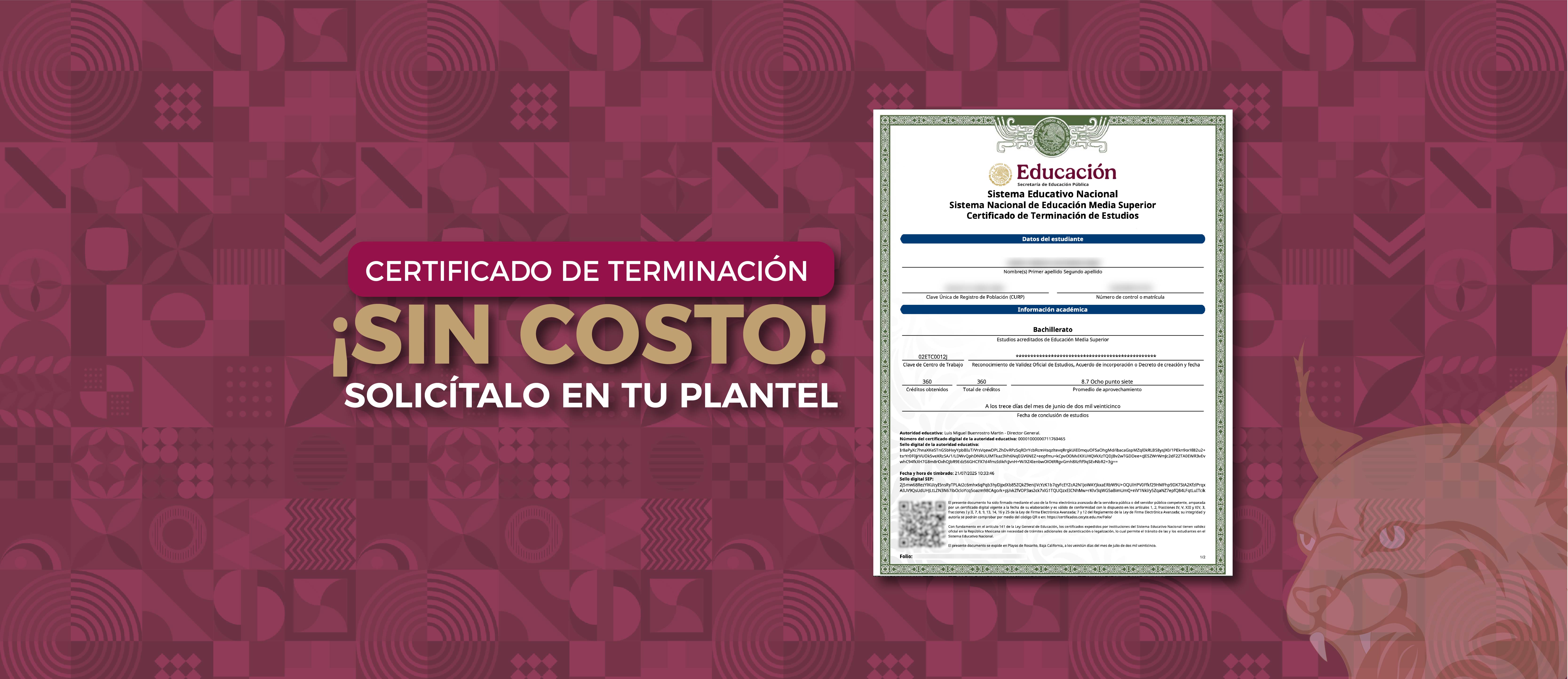 ¿Ya terminaste tus estudios en CECYTE BC?