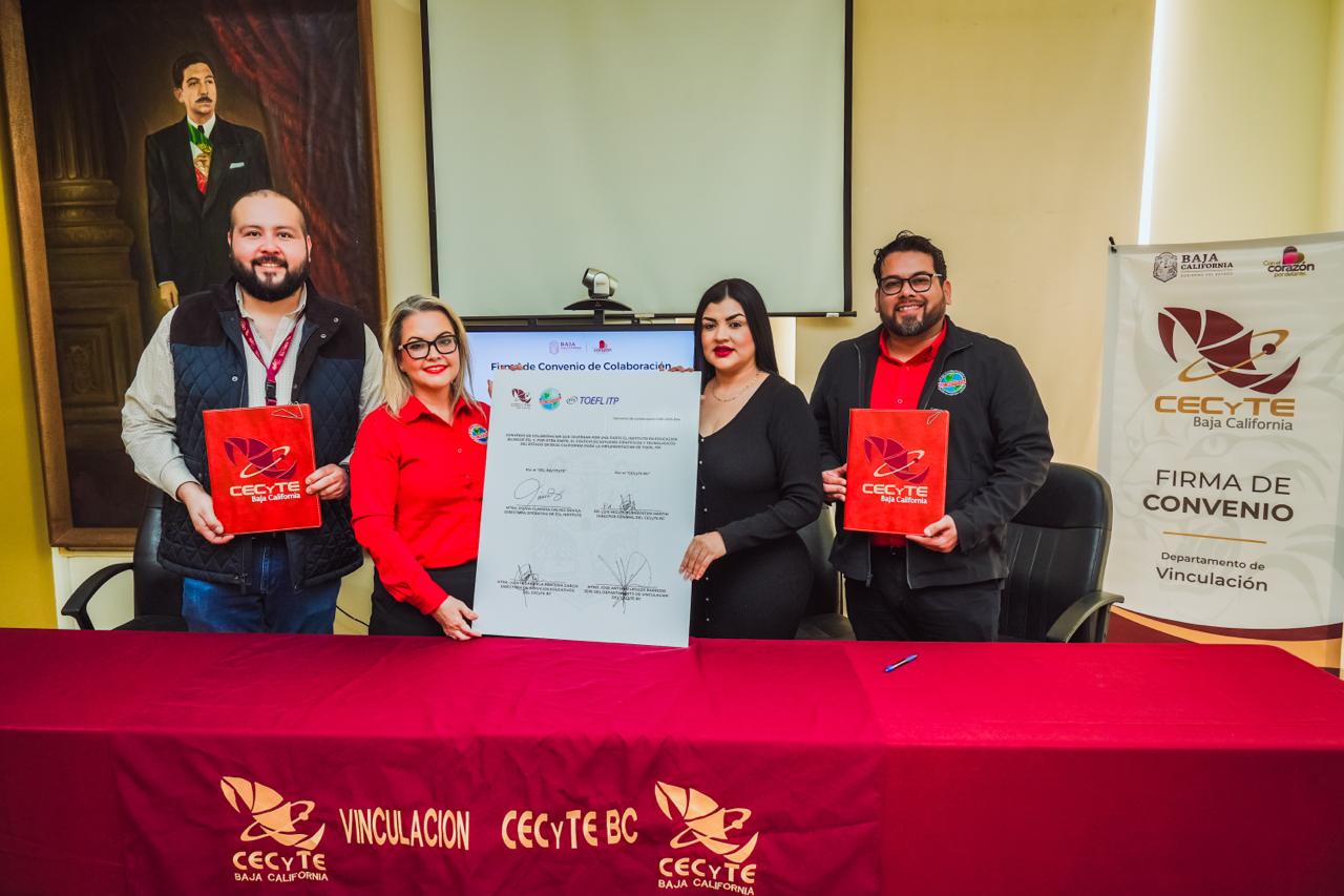 CECyTE BC FIRMA CONVENIO CON ESL INSTITUTE PARA FORTALECER LA ENSEÑANZA DEL IDIOMA INGLÉS