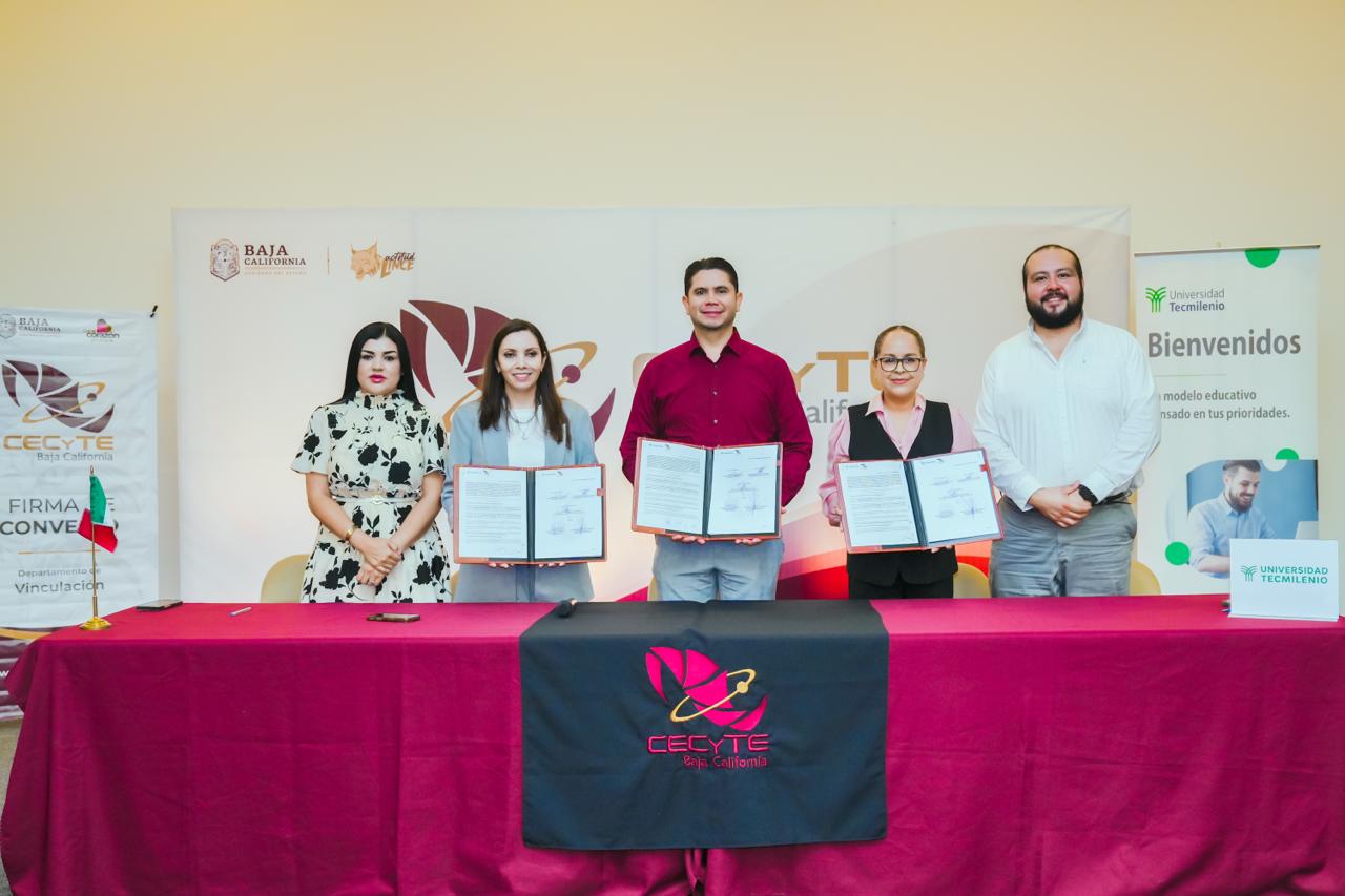 CECyTE BC Y TECMILENIO UNIVERSIDAD  FIRMAN CONVENIO PARA IMPULSAR LA EDUCACIÓN SUPERIOR